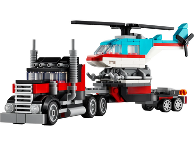 Lego creator 31146 flatbed truck with helicopter