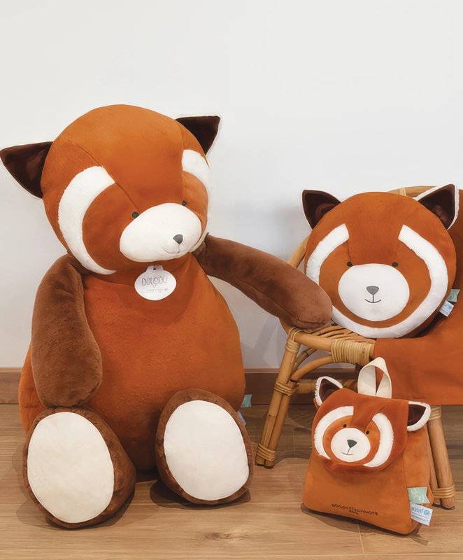 Product image: Doudou et compagnie giant xxl red panda plush toy - 100 cm, , medium-null