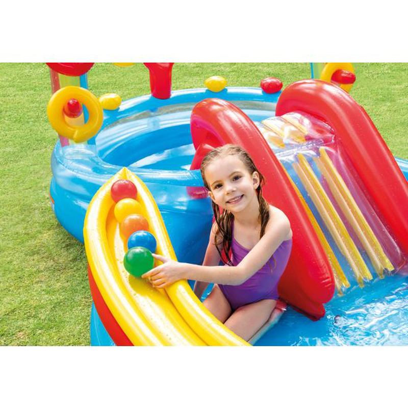 Play center rainbow ring image number null