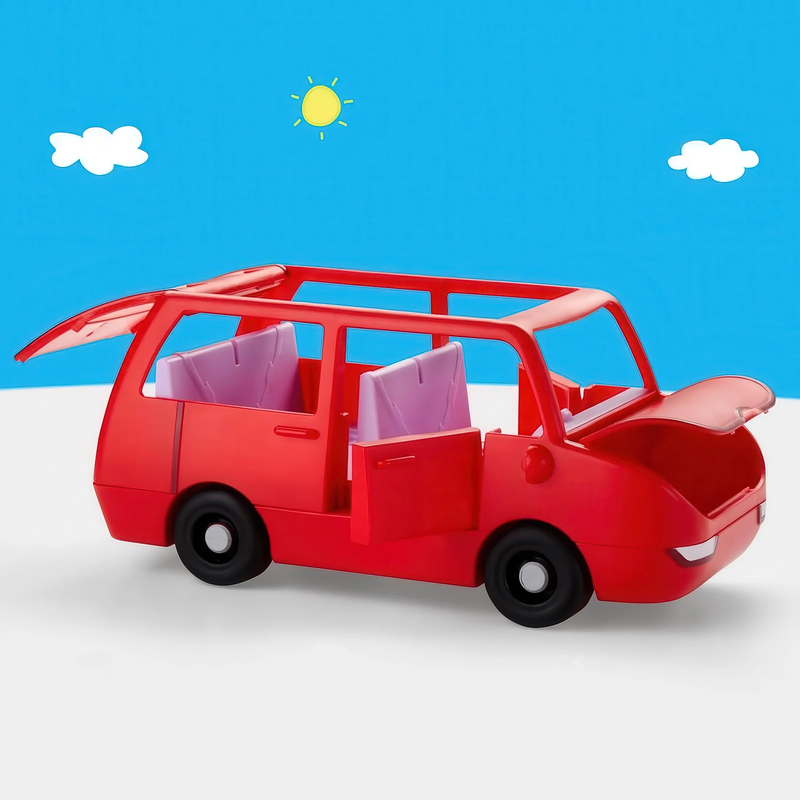 Peppa pig peppas large family car playset - red, , medium-null