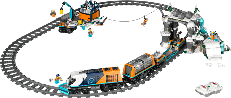 Lego city 60470 explorers' arctic polar express train, , medium-null