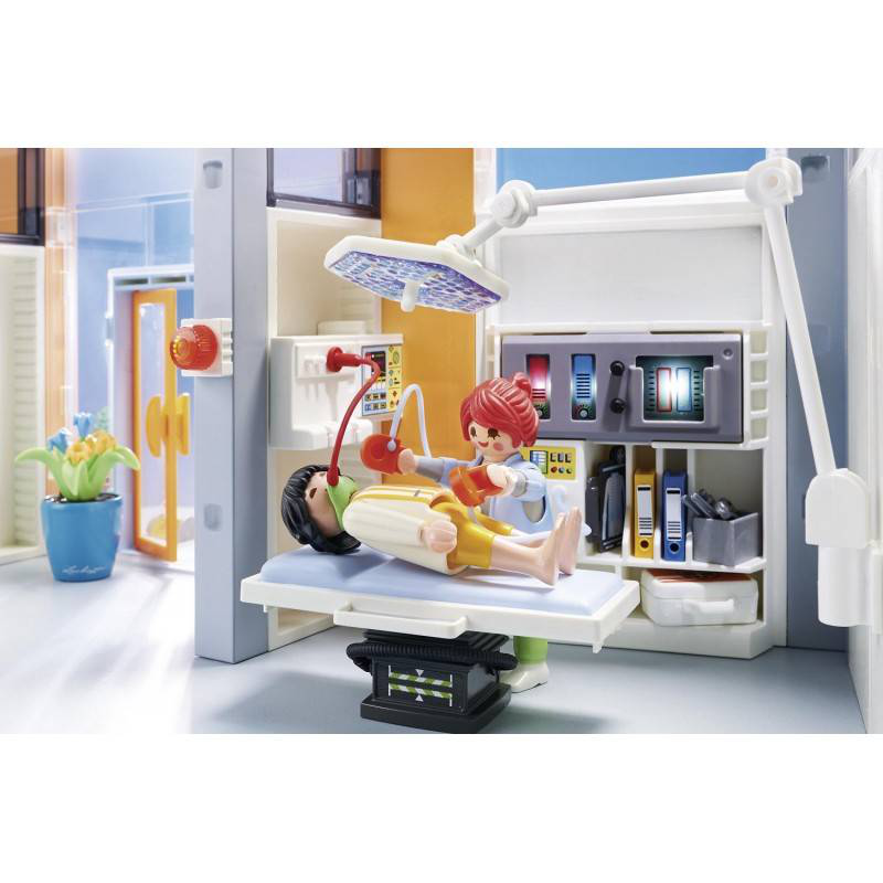 Playmobil 70190 city life large furnished hospital with lift, , medium image number null