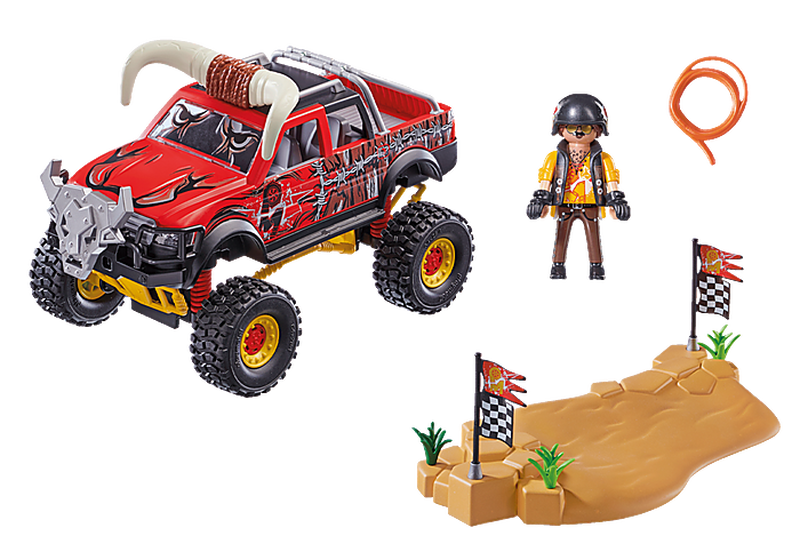 Playmobil stunt show bull monster truck, , medium-null