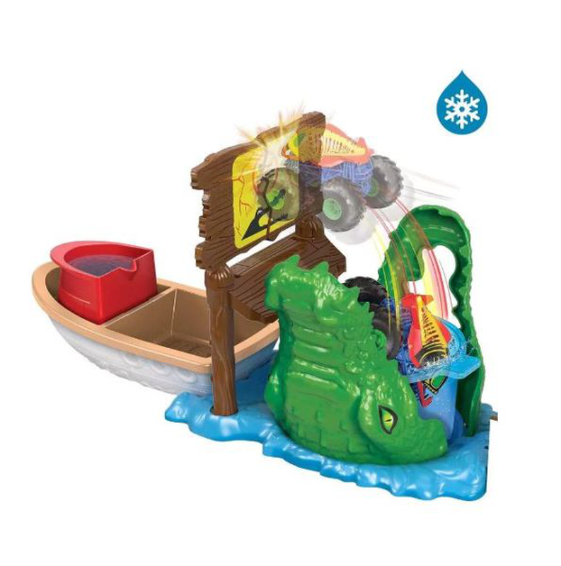 Hot wheels monster trucks color shifter swamp chomp hgv14 4y+, , medium-null
