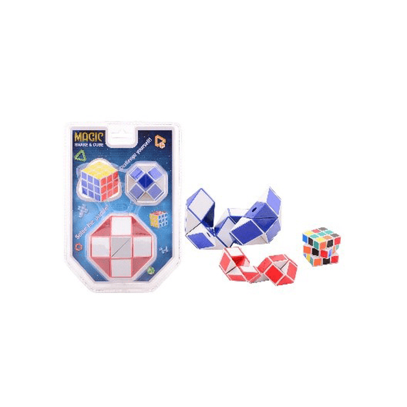 Magic cube and snake 3pcs, , medium-null