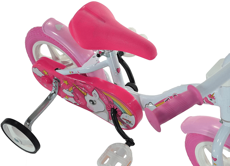 Product image: Dino bikes 108l-un unicorn bike, white & pink, , medium-null