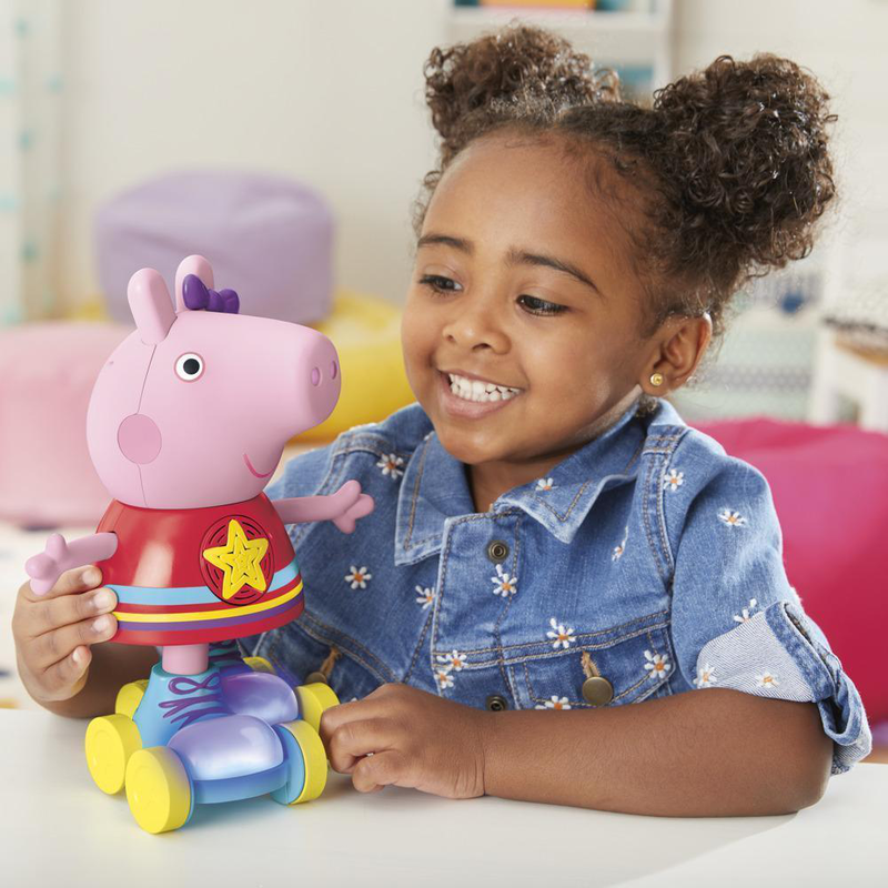 Peppa pig roller disco 11-inch interactive peppa toy image number null