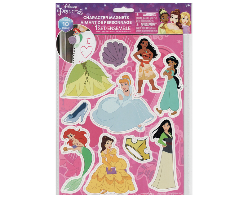 Product image: Disney princess character magnets: enchant your space with royal flair - 10 pieces, , medium-null
