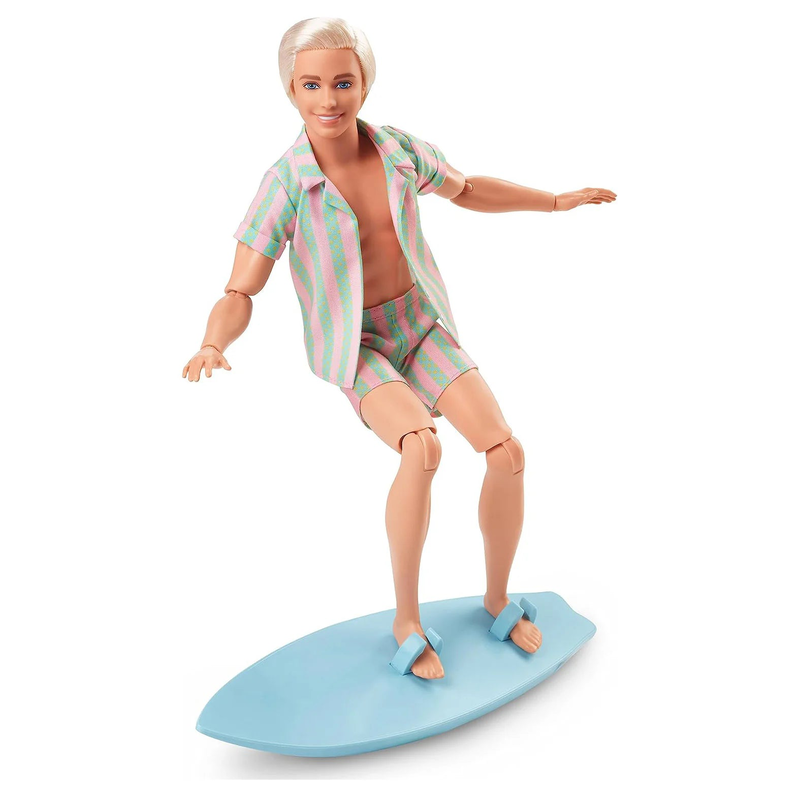 Product image: Barbie movie ken doll pastel stripes beach set, , medium-null