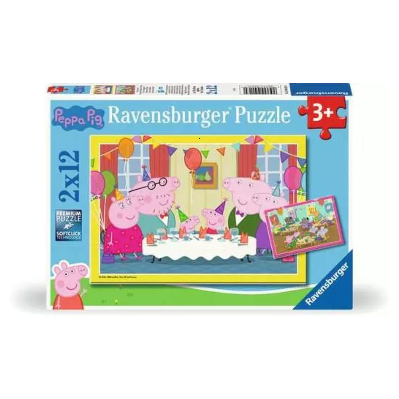 Ravensburger peppa pig, &gamma;&iota;&omicron;&rho;&tau;&iota;&nu;ό &pi;&alpha;&zeta;&lambda; 2&times;12 &tau;&epsilon;&mu;&alpha;&chi;ί&omega;&nu; &gamma;&iota;&alpha; &mu;&iota;&kappa;&rho;ά &pi;&alpha;&iota;&delta;&iota;ά, , medium-null