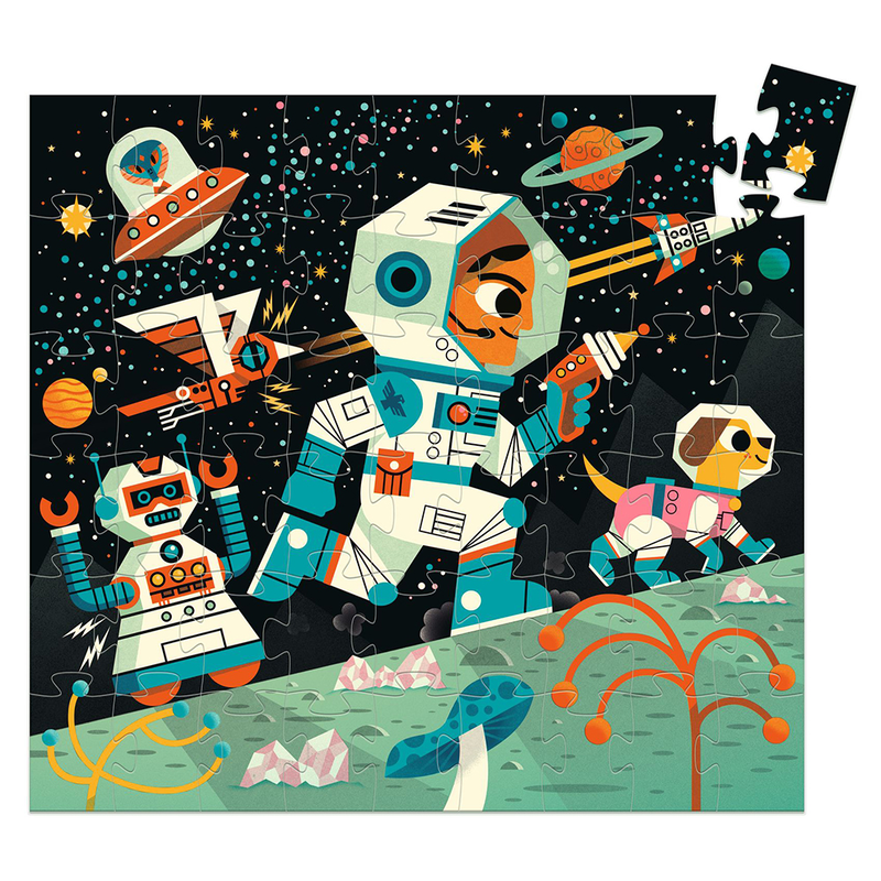 Product image: Djeco toys and games puzzles - silhouette puzzles space station, , medium-null