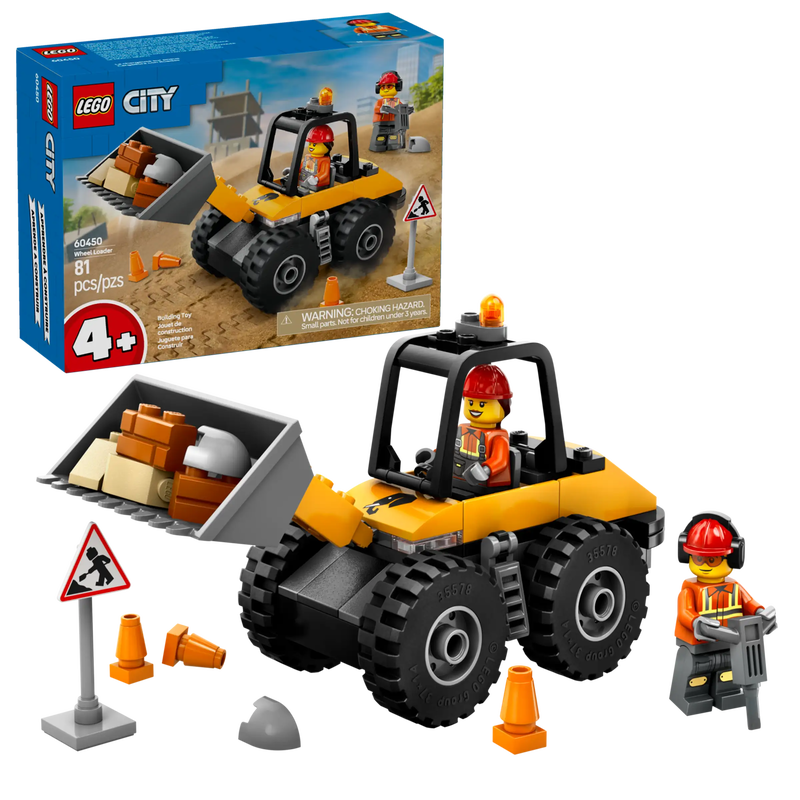 Product image: Lego city 60450 yellow construction wheel loader, , medium-null