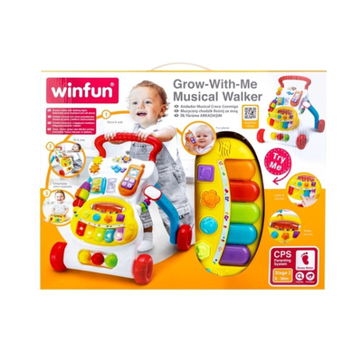 Winfun περπατούρα grow-with-me musical walker με μελωδίες και φώτα 000804, 12μηνών+, , medium