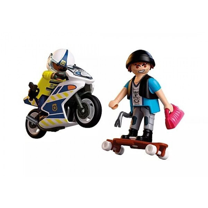 Playmobil motorcycle chase, , medium-null