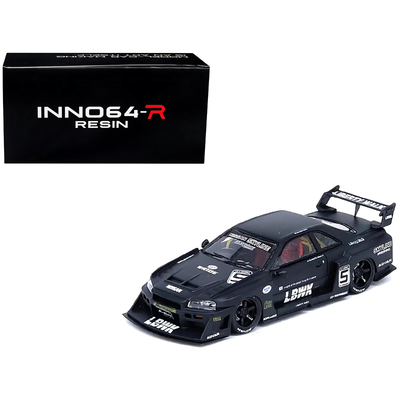 Inno models 1/64 *resin* nissan skyline *lbwk* er34 super silhouette, matt black