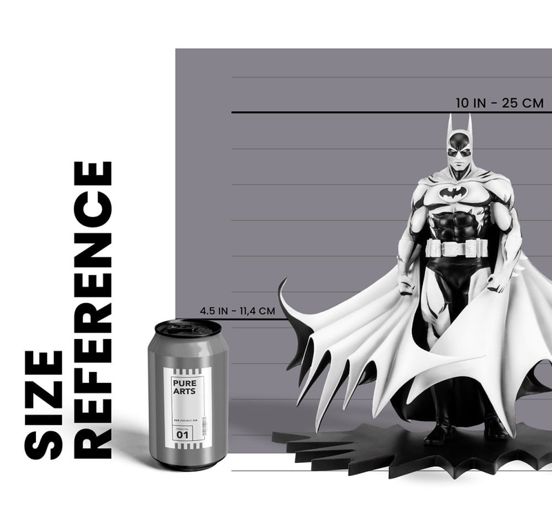 Pure arts - batman px pvc statue 1/8 sdcc 2024 batman black & white version 27 cm, , medium-null