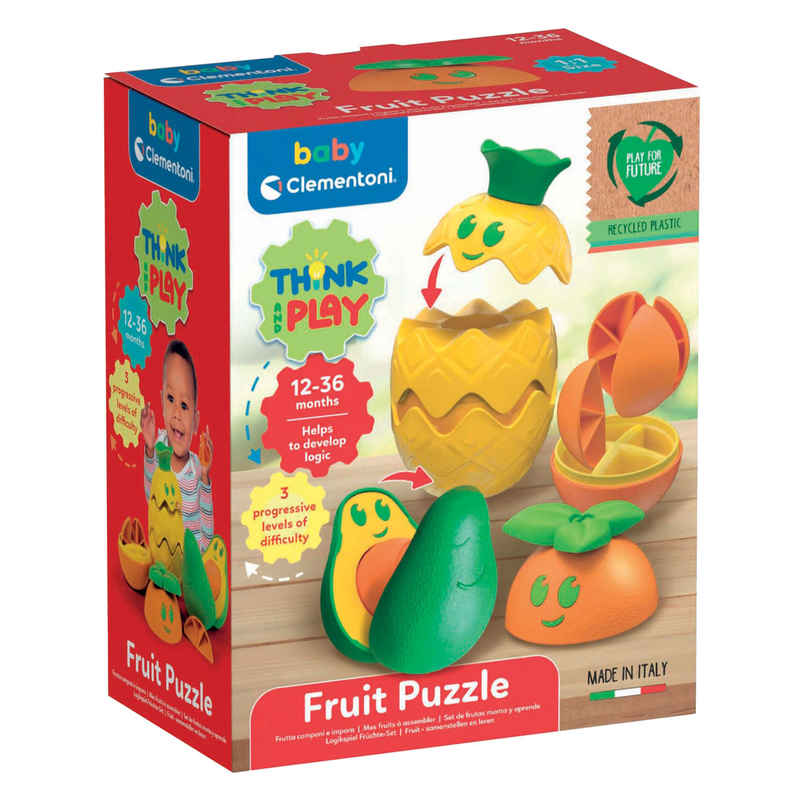 As baby clementoni fruit puzzle 17512 12-36m, , medium-null