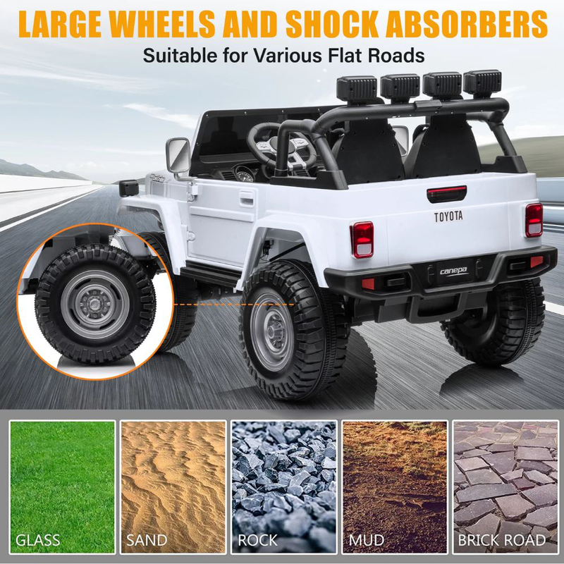 Product image: Παιδικό αυτοκινητάκι toyota land cruiser fj-40 (1975) 12v 7ah – διθέσιο 4×4 suv με τηλεχειριστήριο, , medium-null