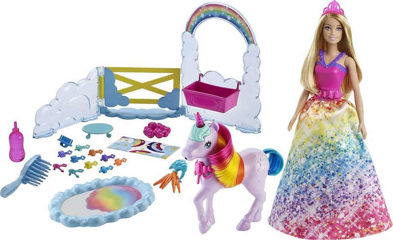 Barbie dreamtopia unicorn playset gtg01 3y+, , medium-null