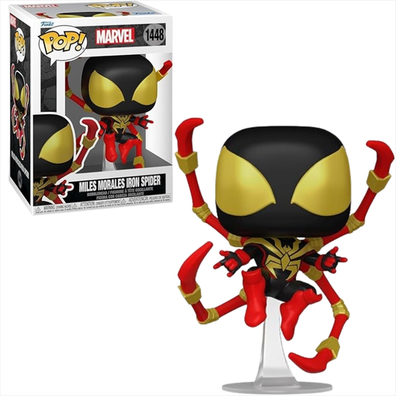 Product image: Funko pop! Marvel: spider-man - miles morales iron spider* #1448 bobble-head vinyl figure, , medium-null