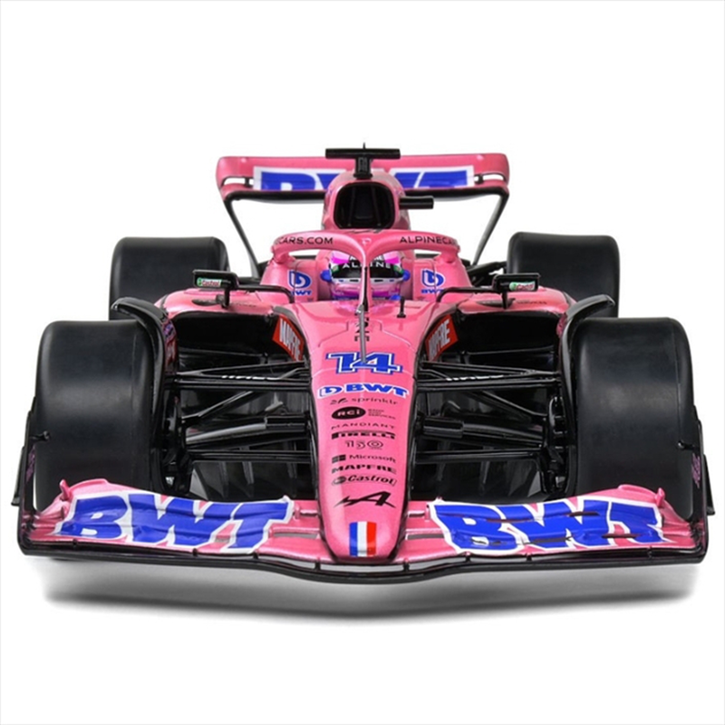 Solido 1/18 2022 alpine a522 f1 #14 fernando alonso gp bahrein, blue/pink, , medium-null