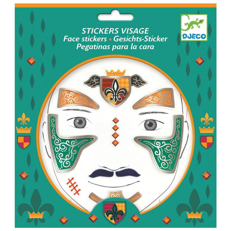 Djeco face stickers knight, , medium-null