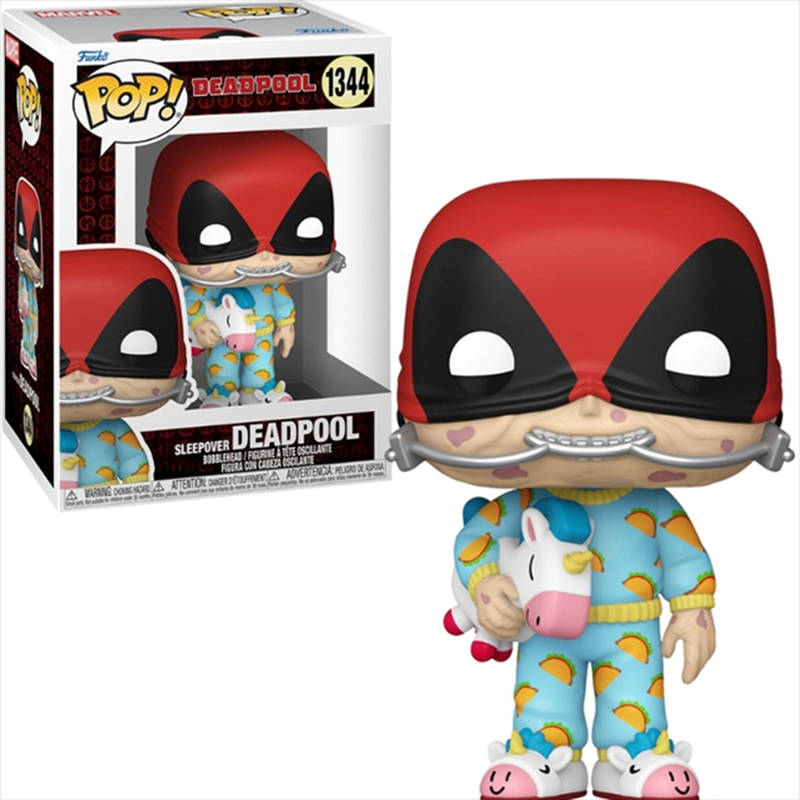 Product image: Funko pop! Marvel: deadpool - sleepover deadpool #1344 bobble-head vinyl figure, , medium-null
