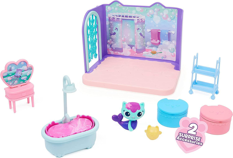 Product image: Gabby's dollhouse mercat primp and pamper bathroom, , medium-null