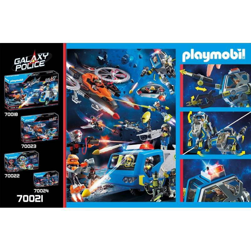Playmobil 70021 galaxy police robot with gripper arm and weapon, , medium image number null