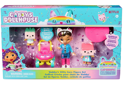 Gabby's dollhouse kitty care figure set, , medium