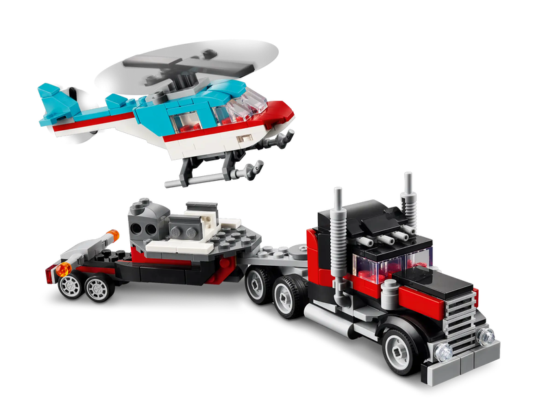 Lego creator 31146 flatbed truck with helicopter image number null