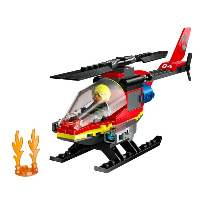 Lego city fire rescue helicopter 60411 &gamma;&iota;&alpha; &eta;&lambda;&iota;&kappa;ί&epsilon;&sigmaf; 4+, , medium-null