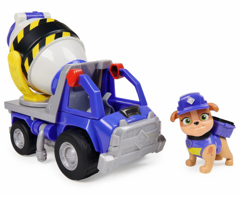 Paw patrol rubble & crew mix’s cement mixer vehicle, , medium image number null