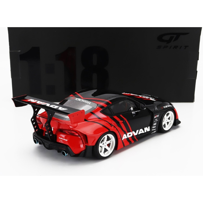 Gt spirit 1/18 2020 toyota supra gr by advan *resin series*,red/black, , medium-null