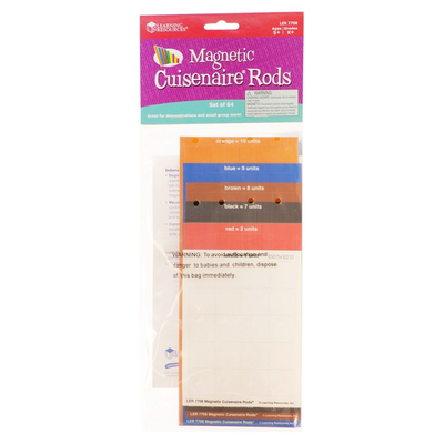 Giant magnetic cuisenaire rods, , medium