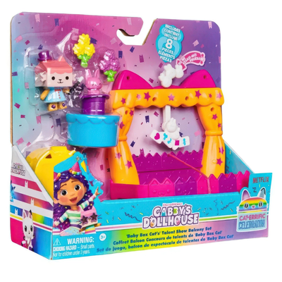 Gabby's dollhouse baby box talent show balcony set