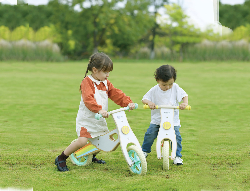 Classic world wooden balance bike rainbow, , medium image number null