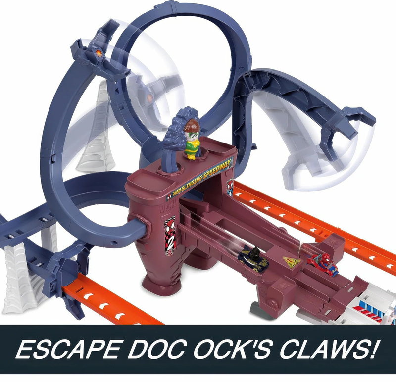 Hot wheels racerverse spider-man's web-slinging speedway, , medium-null