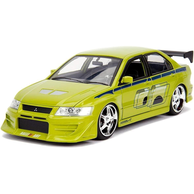 Jada toys 1:32 brian's 2002 mitsubishi lancer evo vii – green – 2 fast 2 furious ja99789, , medium