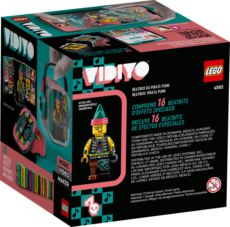 Lego vidiyo punk pirate beatbox 43103 for ages 7+ 73pcs, , medium-null