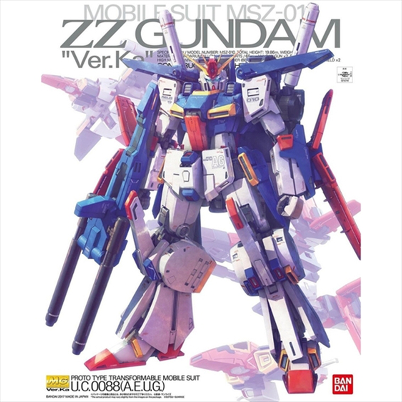 Bandai - gundam - mg 1/100 zz gundam ver. Ka campaign - model kit, , medium-null