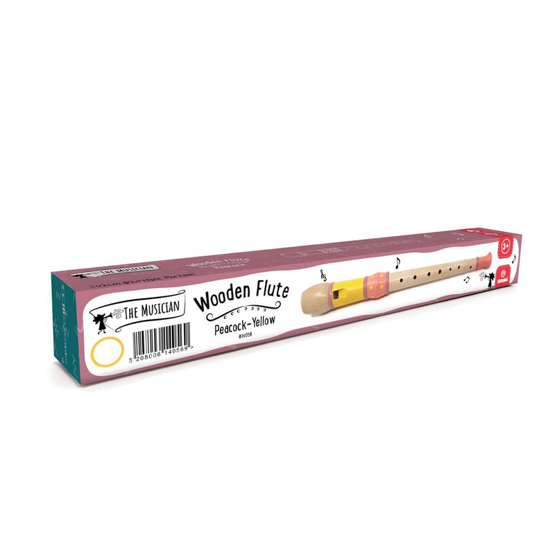 Wooden flute red-yellow, , medium-null