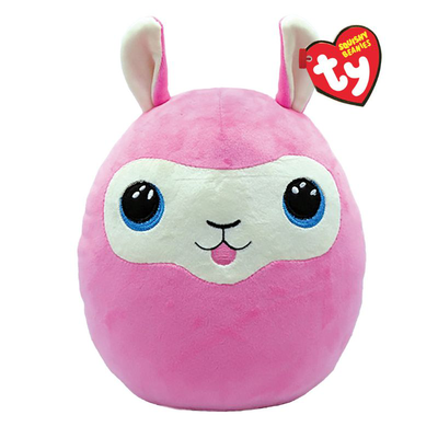 Ty squishy beanies lana llama pink 38cm, , medium