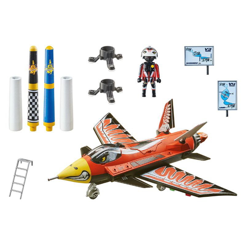 Playmobil 70832 stunt show - Air stunt show eagle jet, , medium-null