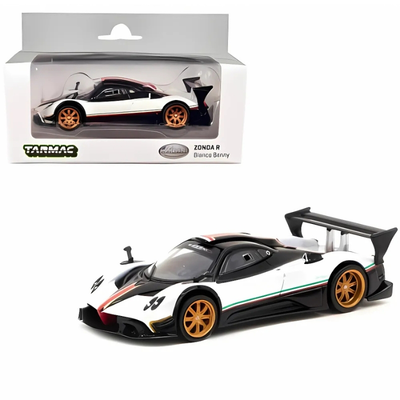 Tarmac 1/64 pagani zonda r bianco benny, white/red/black