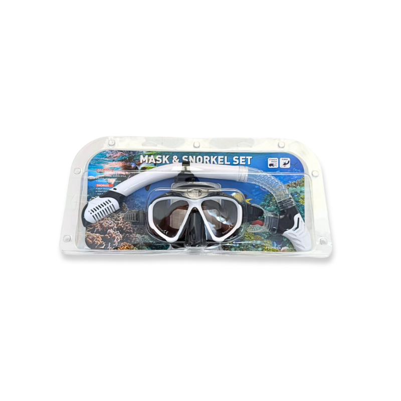 Product image: Diving mask & snorkel set tempered (random selection of colour), , medium-null