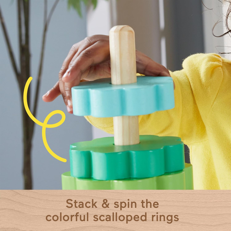 Fisher-price wooden ring stacker, , medium-null
