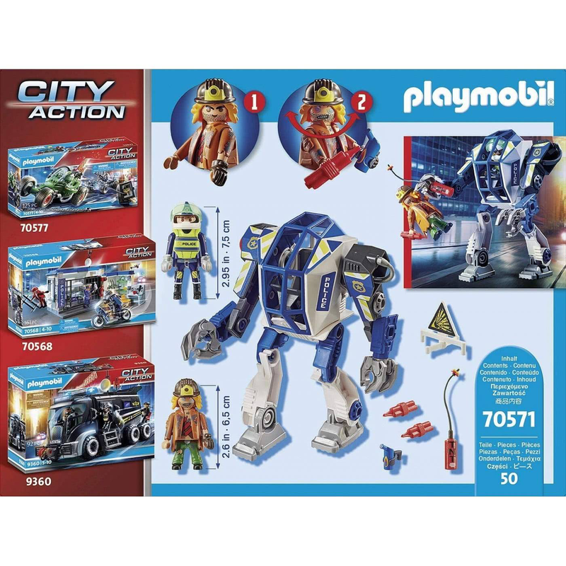 Product image: Playmobil 70571 police special operations police robot, , medium-null