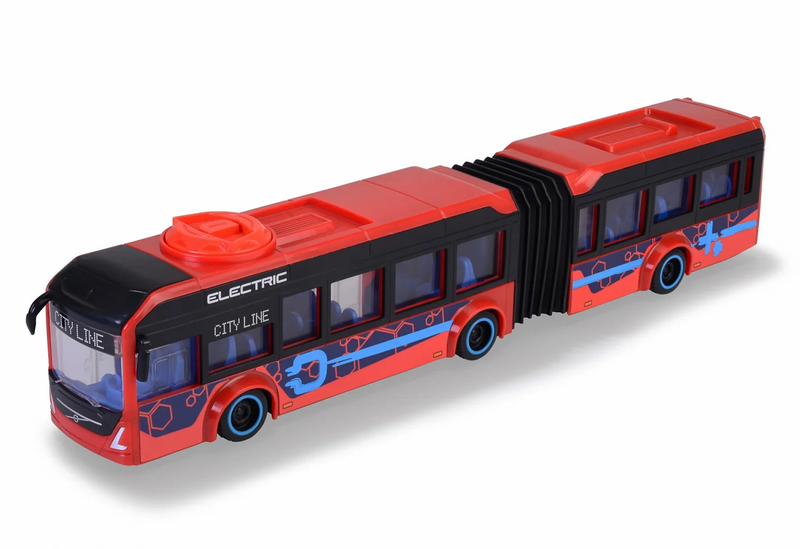 Dickie toys volvo 7900 e articulated city bus 40cm, , medium-null