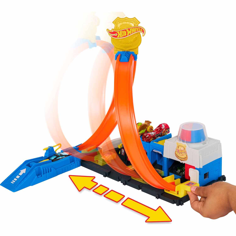 Hot wheels city super police station playset, , medium-null